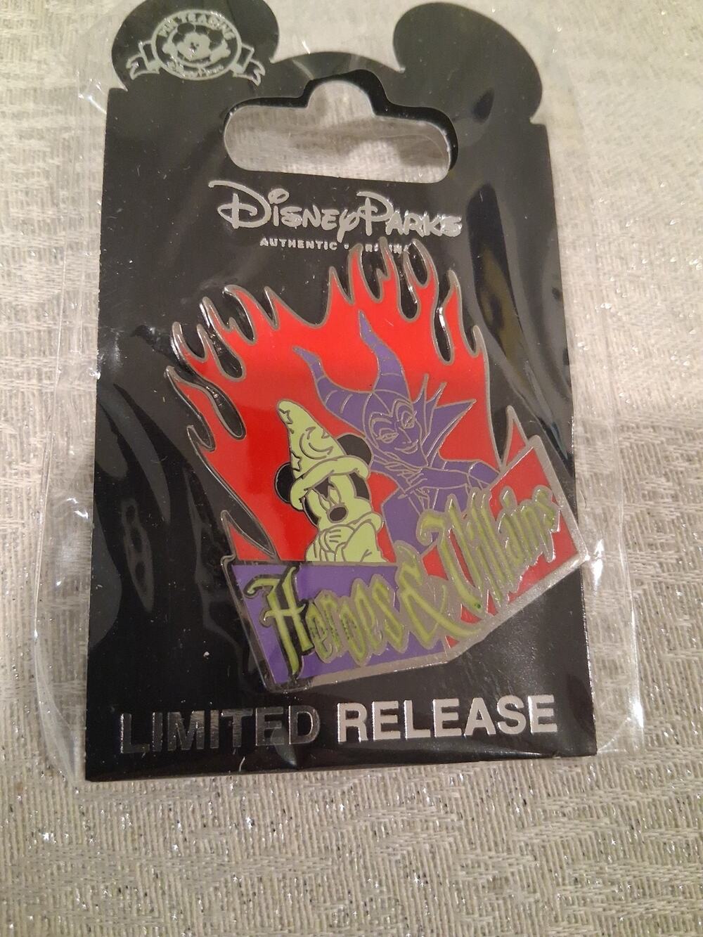 Disney Parks Pin Rock Your Disney Side Heroes Villains Sorcerer Mickey...